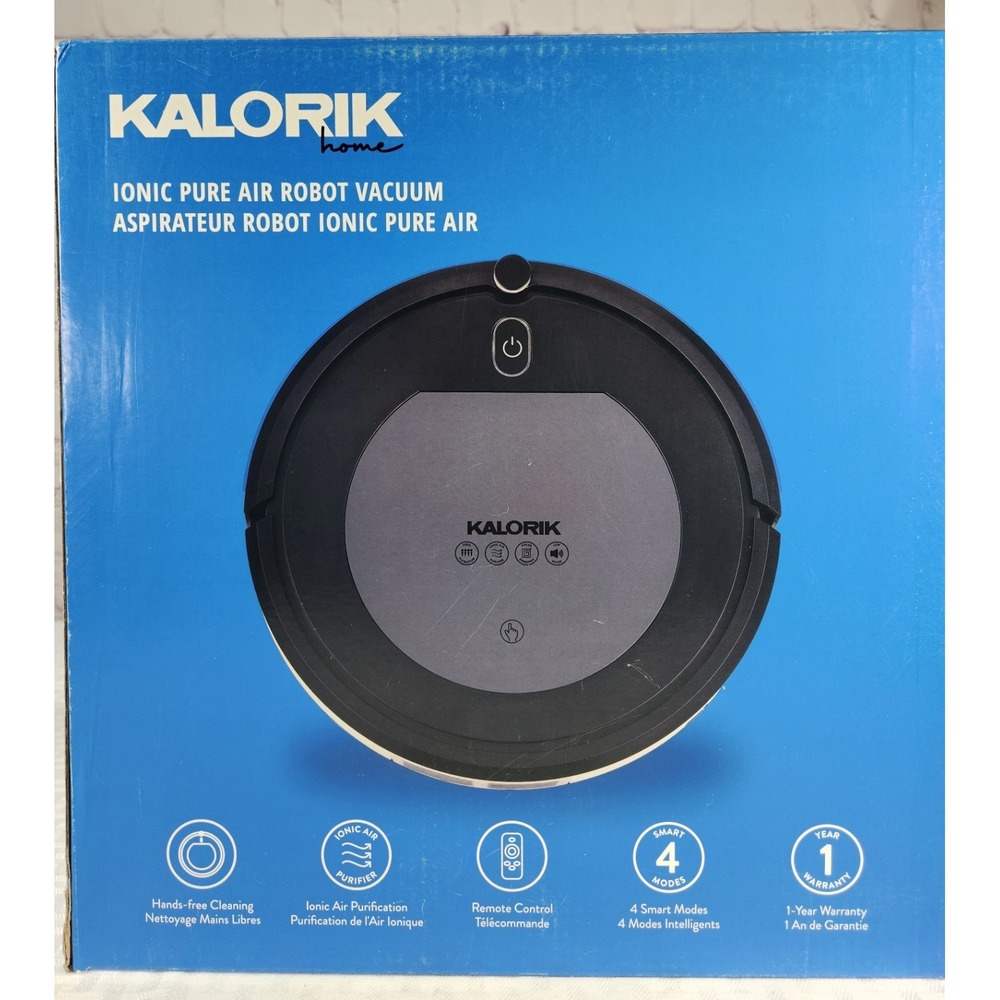 Kaloric Ionic Pure Air Robot Vacuum Cleaner 46588 GR NEW!!